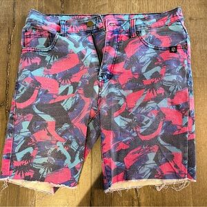 Born Primitive Camo Flex Stretchy Jort 7” Men’s M Jean Shorts